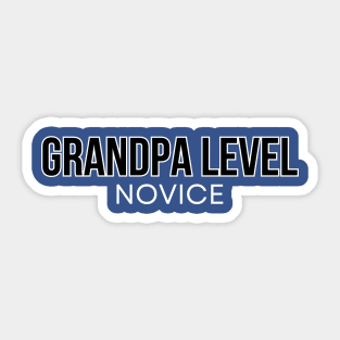 Grandpa Level Novice Sticker